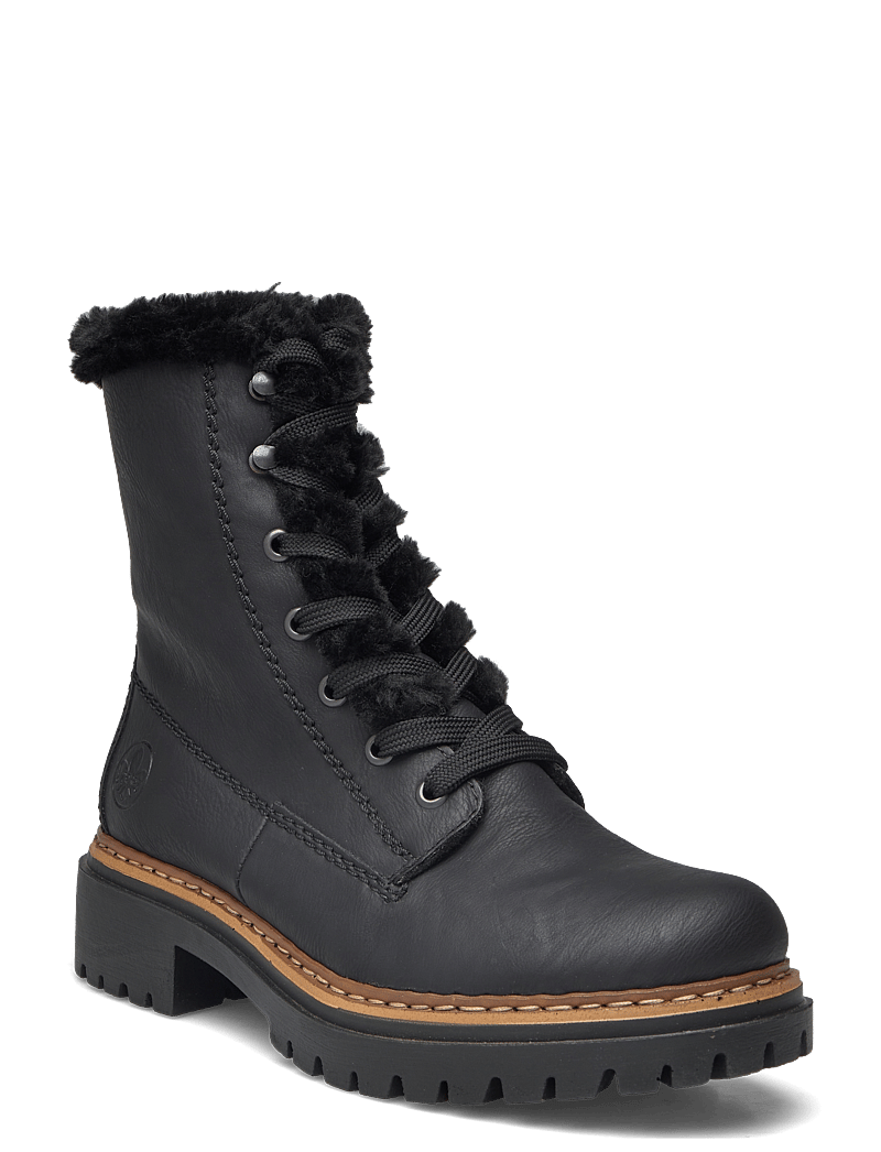 Rieker - 72625-00 - stígvél með hlýju fóðri - black - 0