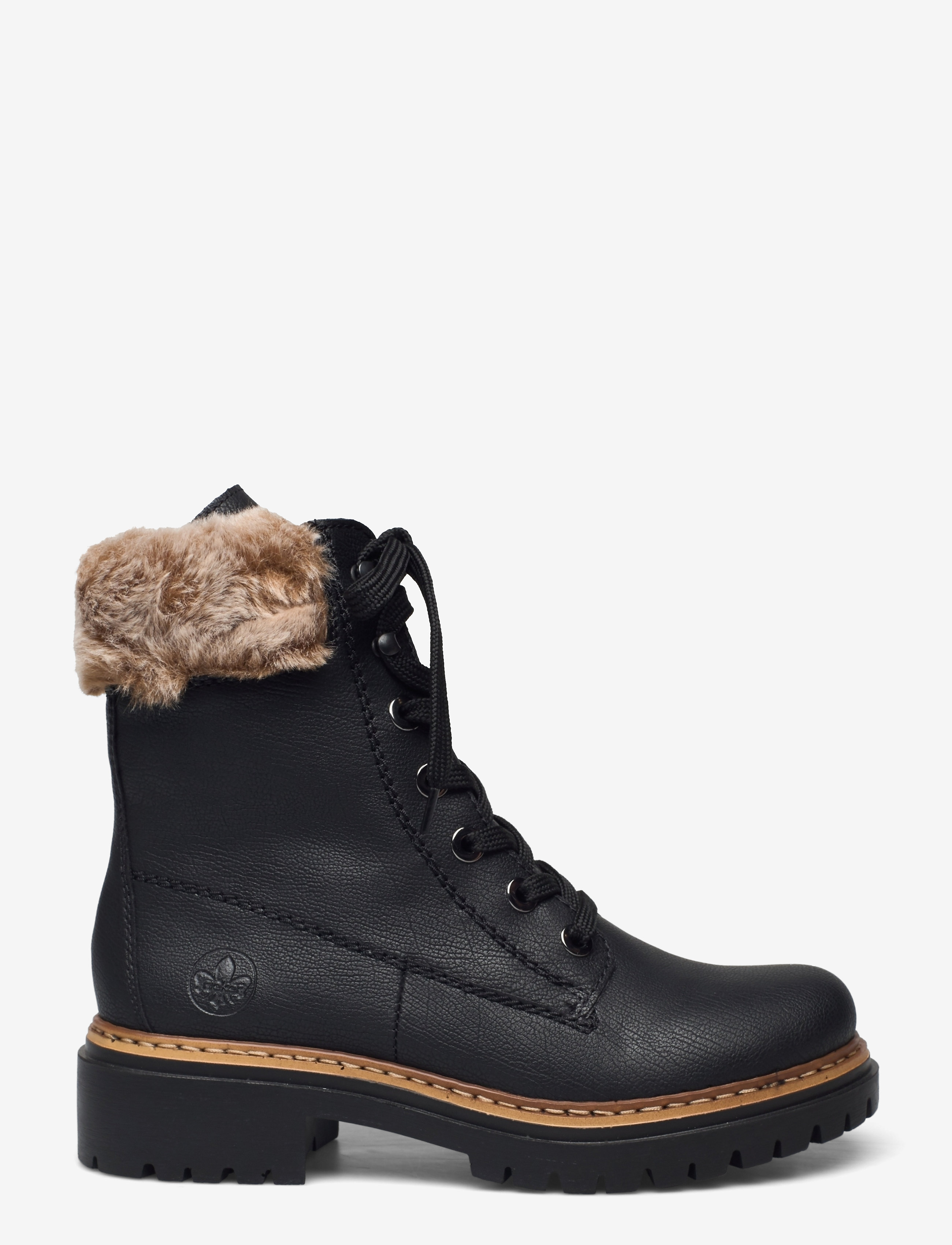 Rieker - 72630 - platta ankelboots - black - 1