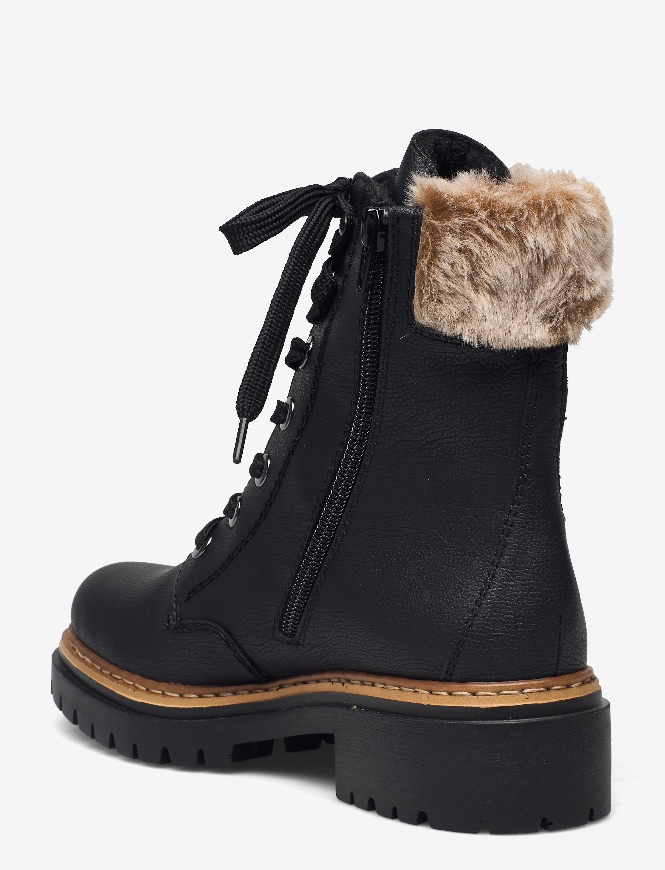 Rieker - 72630 - platta ankelboots - black - 2