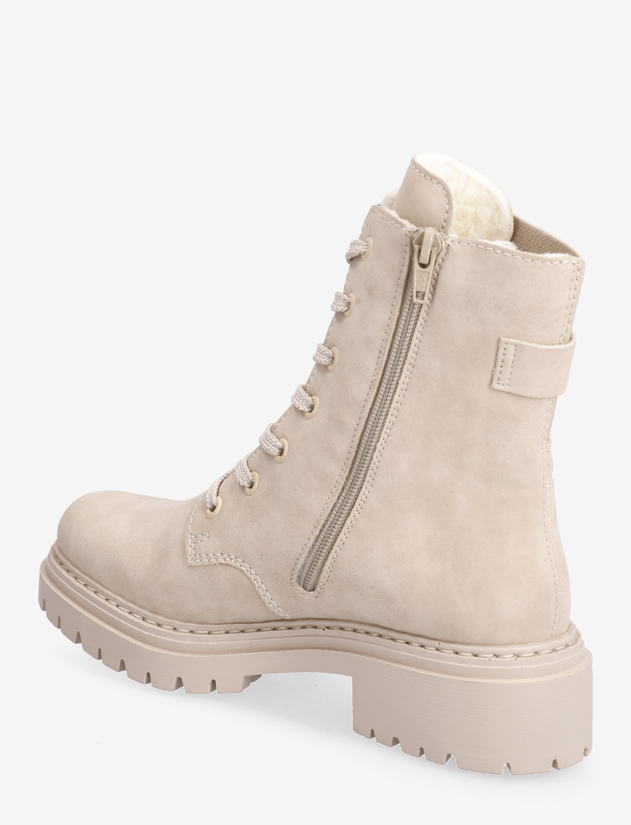 Rieker - 72631 - geschnürte stiefel - beige - 2