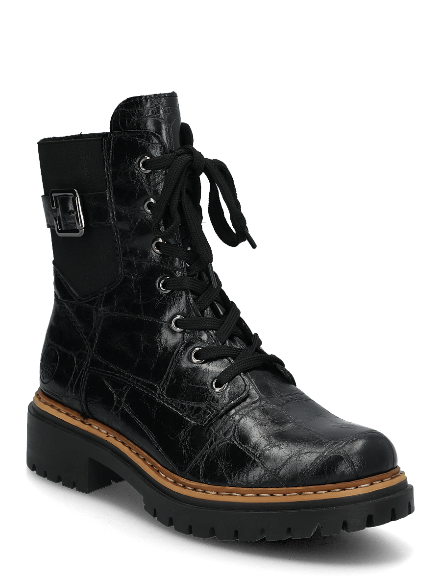 Rieker - 72631-01 - snørestøvler - black - 0