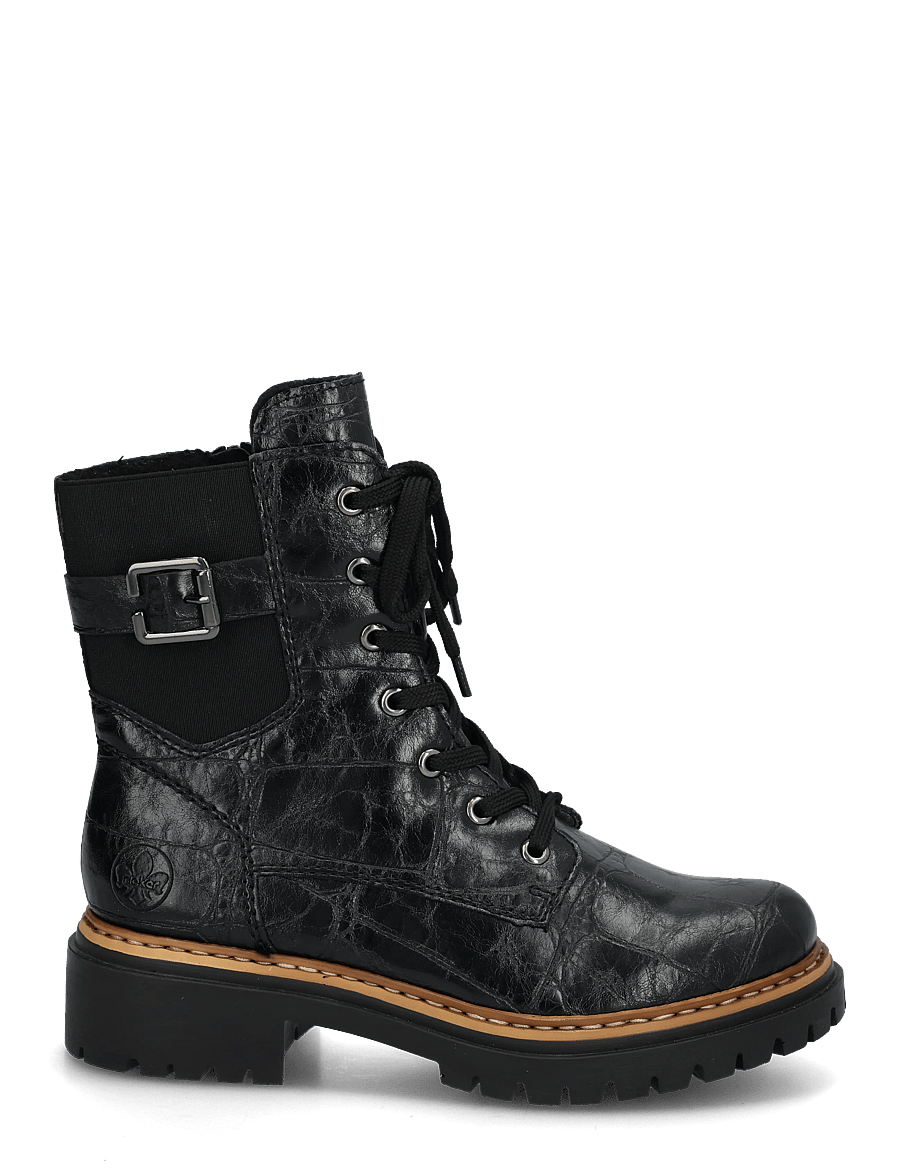 Rieker - 72631-01 - snørestøvler - black - 2