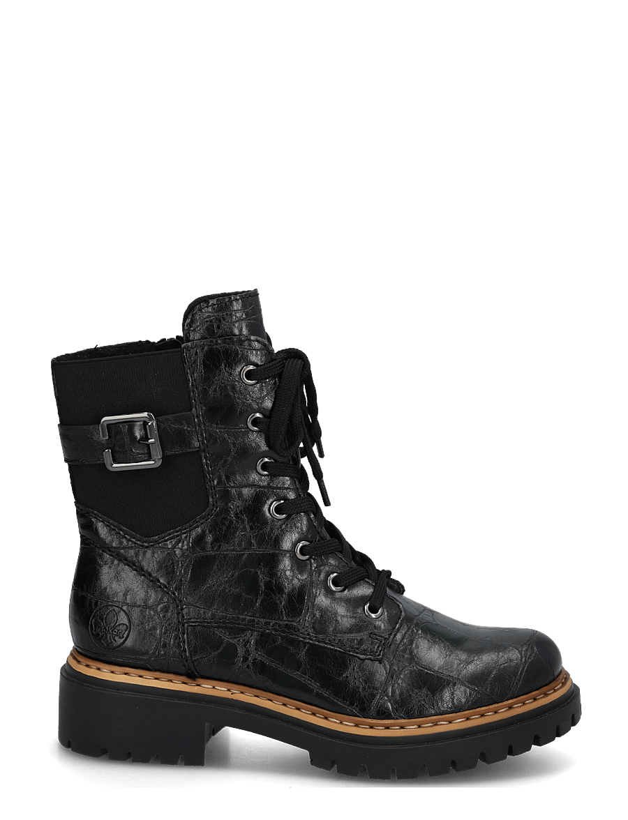 Rieker - 72631-01 - laced boots - black - 2