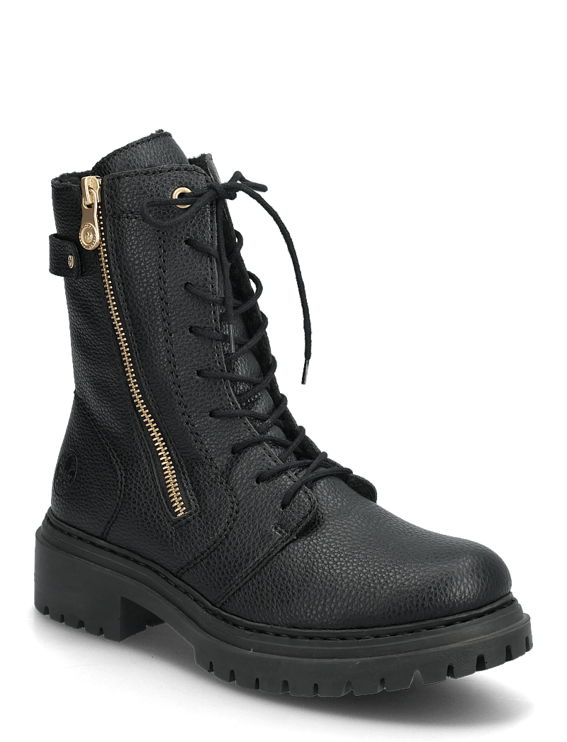 Rieker - Rieker Ladies mid height boots 72640-00 Black - madalad poolsaapad - black - 0