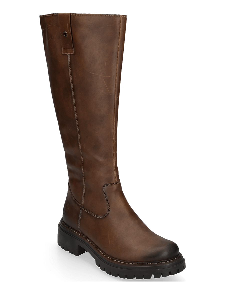 Rieker - Rieker Ladies' boots 72656-00 Black - kniehohe stiefel - brown - 0