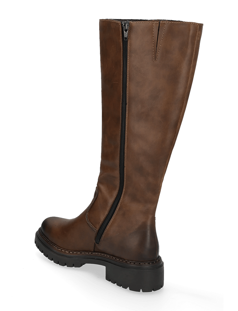 Rieker - Rieker Ladies' boots 72656-00 Black - knähöga stövlar - brown - 1