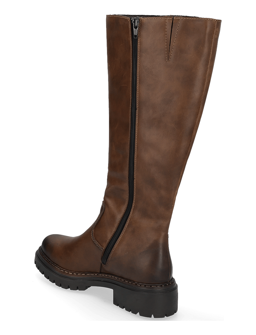 Rieker - Rieker Ladies' boots 72656-00 Black - knähöga stövlar - brown - 1
