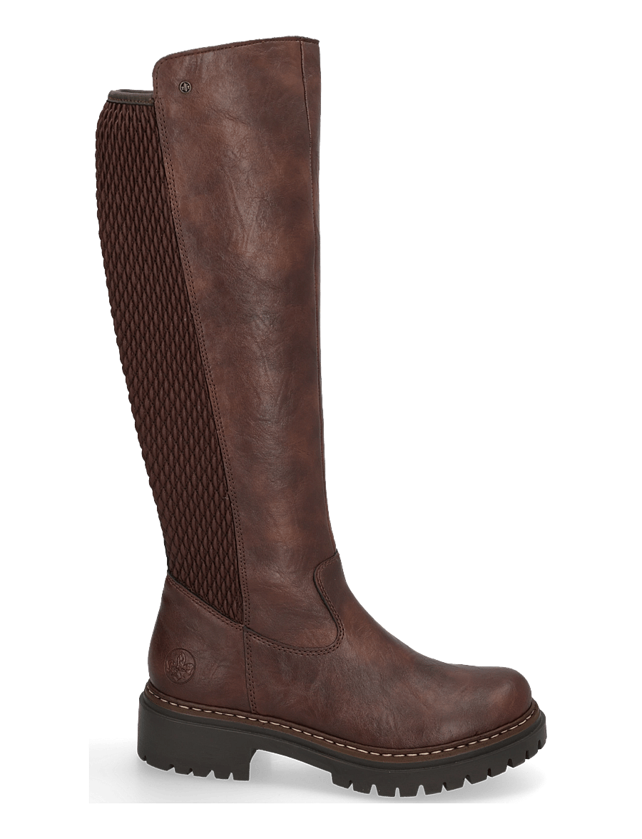 Rieker - 72657-22 - kniehohe stiefel - brown - 2