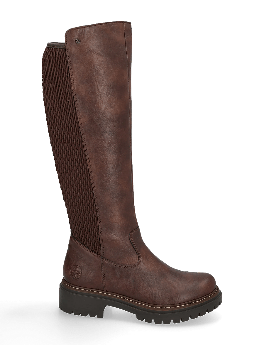 Rieker - 72657-22 - langskaftede støvler - brown - 2