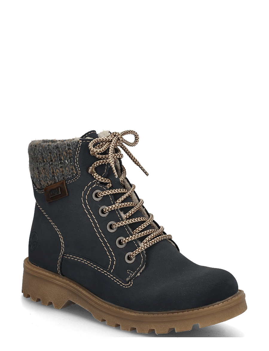 Rieker - 73220-14 - flade ankelstøvler - blue - 0