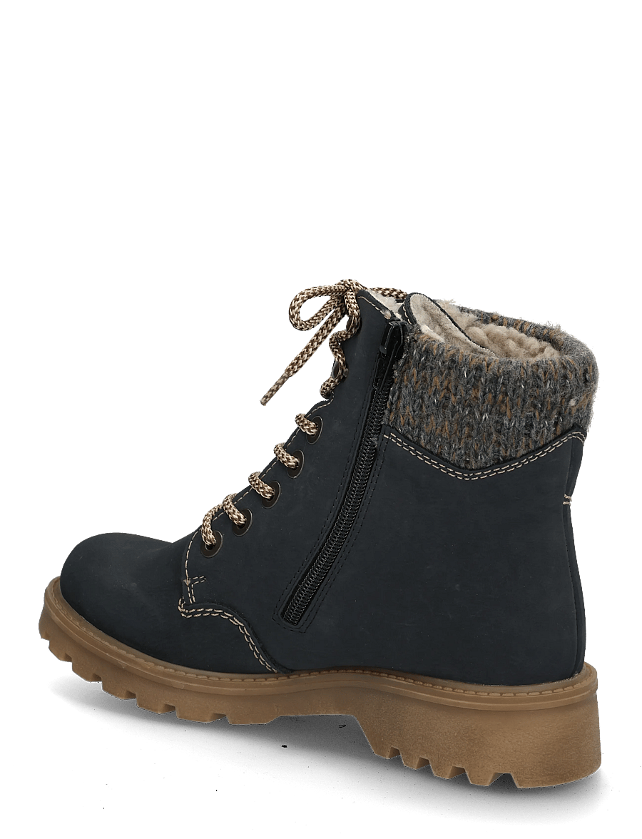 Rieker - 73220-24 - flade ankelstøvler - blue - 1