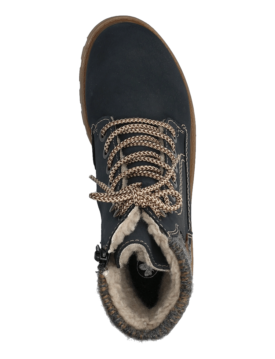 Rieker - 73220-14 - flade ankelstøvler - blue - 3