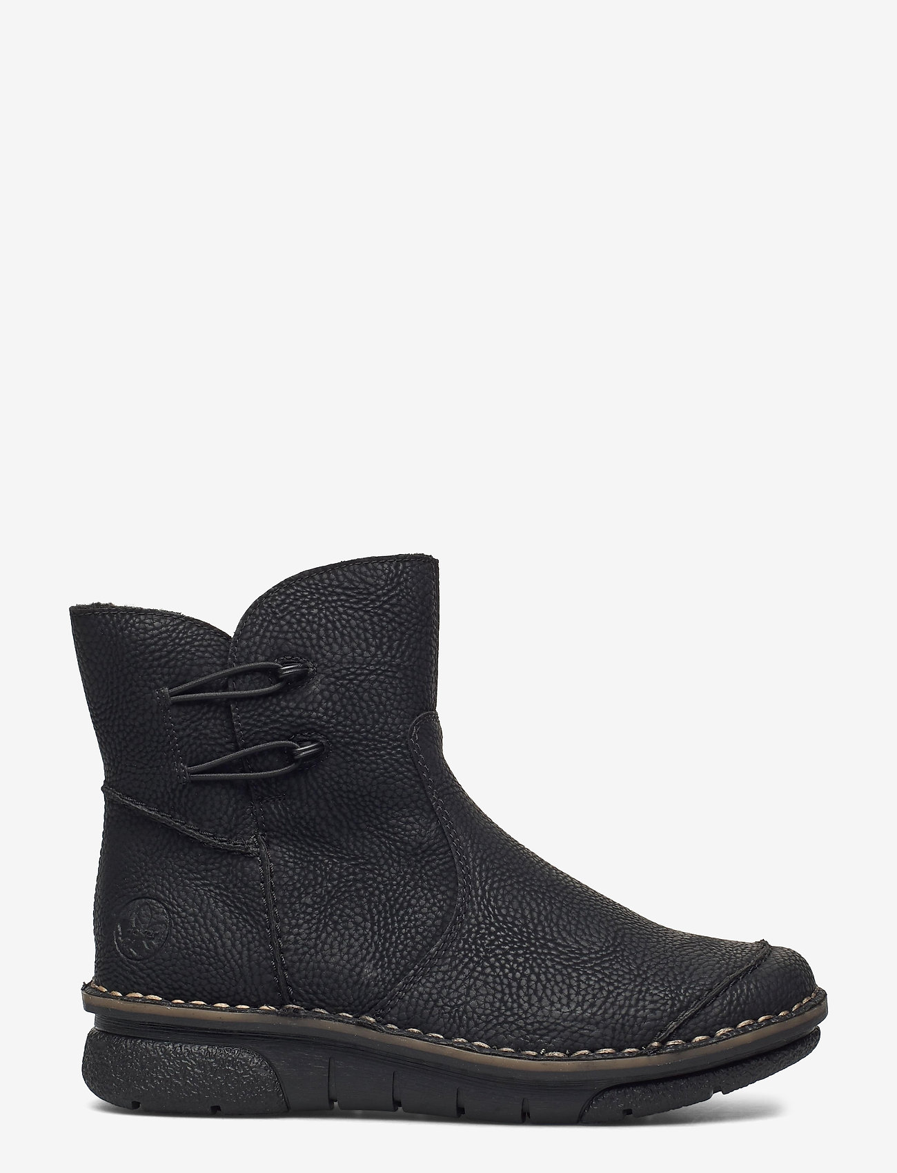 Rieker - 73364-00 - platta ankelboots - black - 1