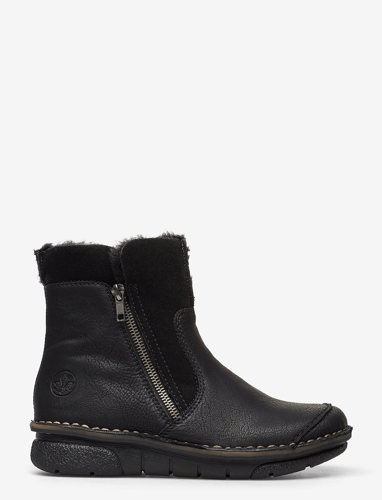 Rieker - 73381-00 - flat ankle boots - black - 1