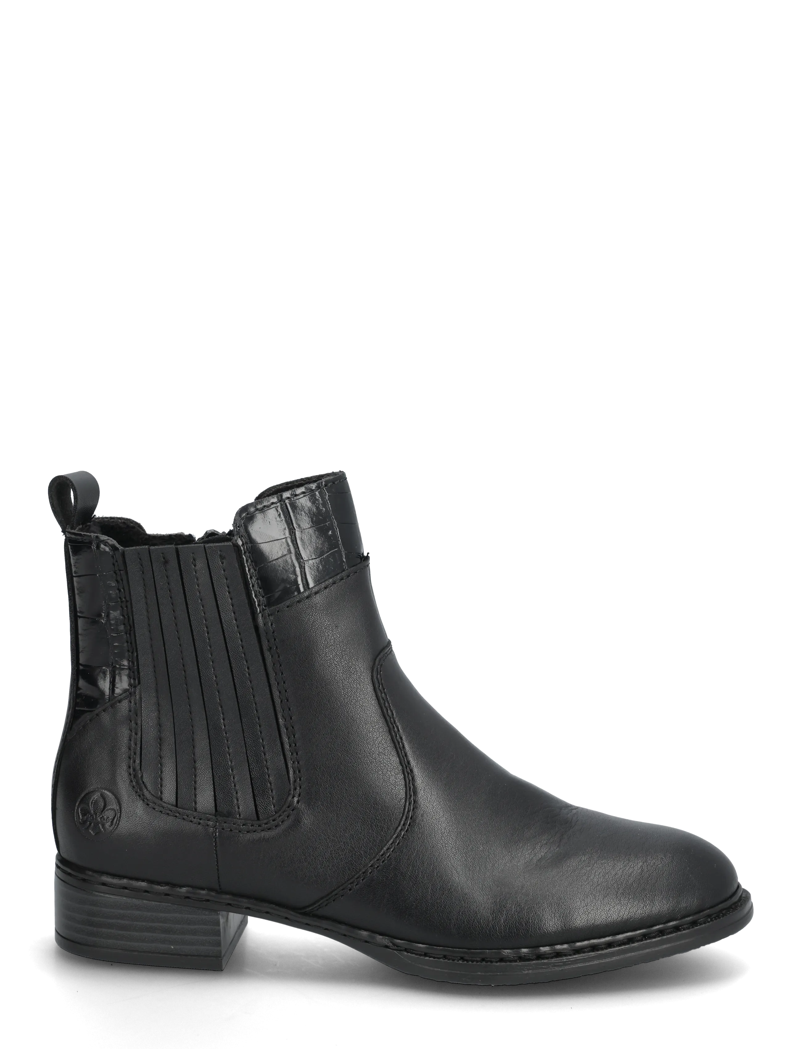 Rieker - Rieker Ladies mid height boots 73466-00 Black - chelsea boots - black - 1