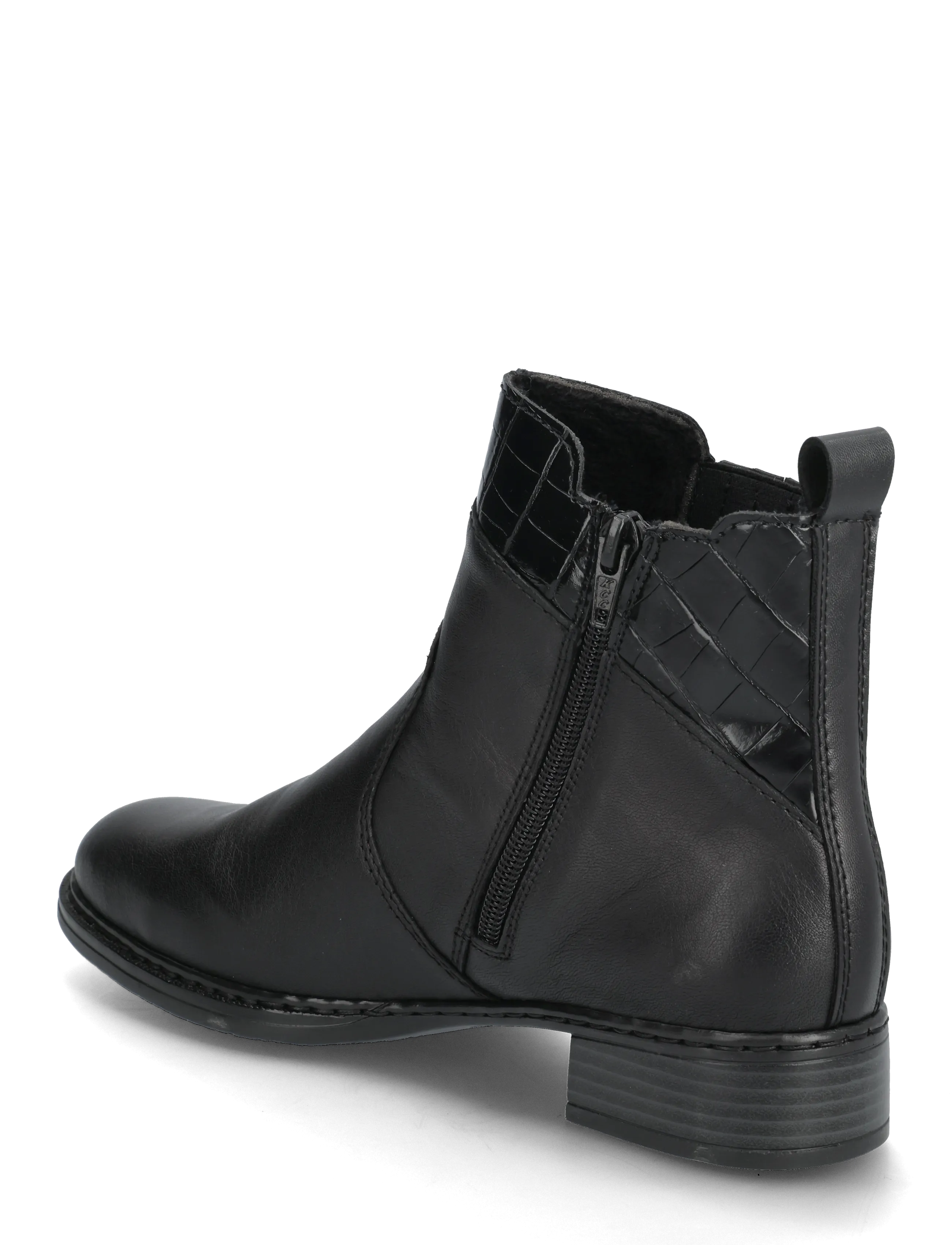 Rieker - Rieker Ladies mid height boots 73466-00 Black - chelsea boots - black - 2