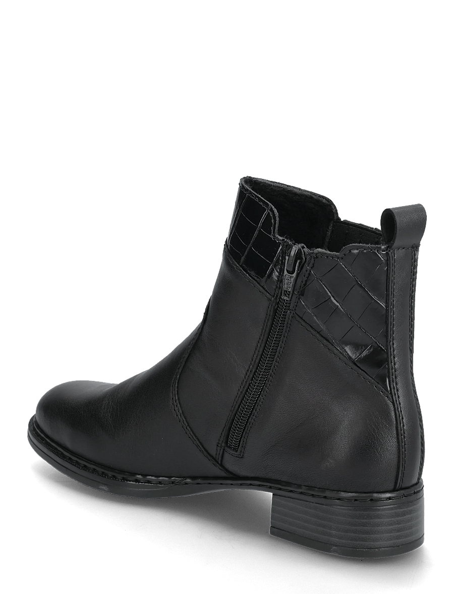Rieker - Rieker Ladies mid height boots 73466-00 Black - chelsea boots - black - 2