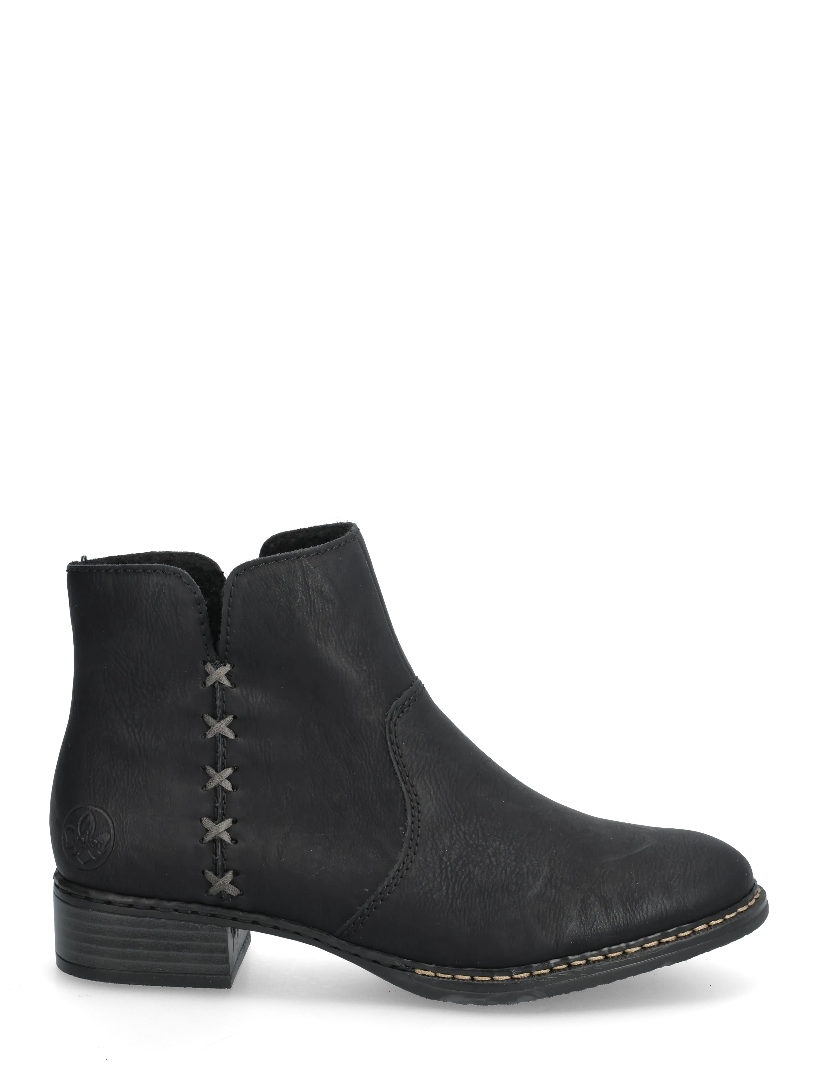 Rieker - 73475 - niski obcas - black - 1