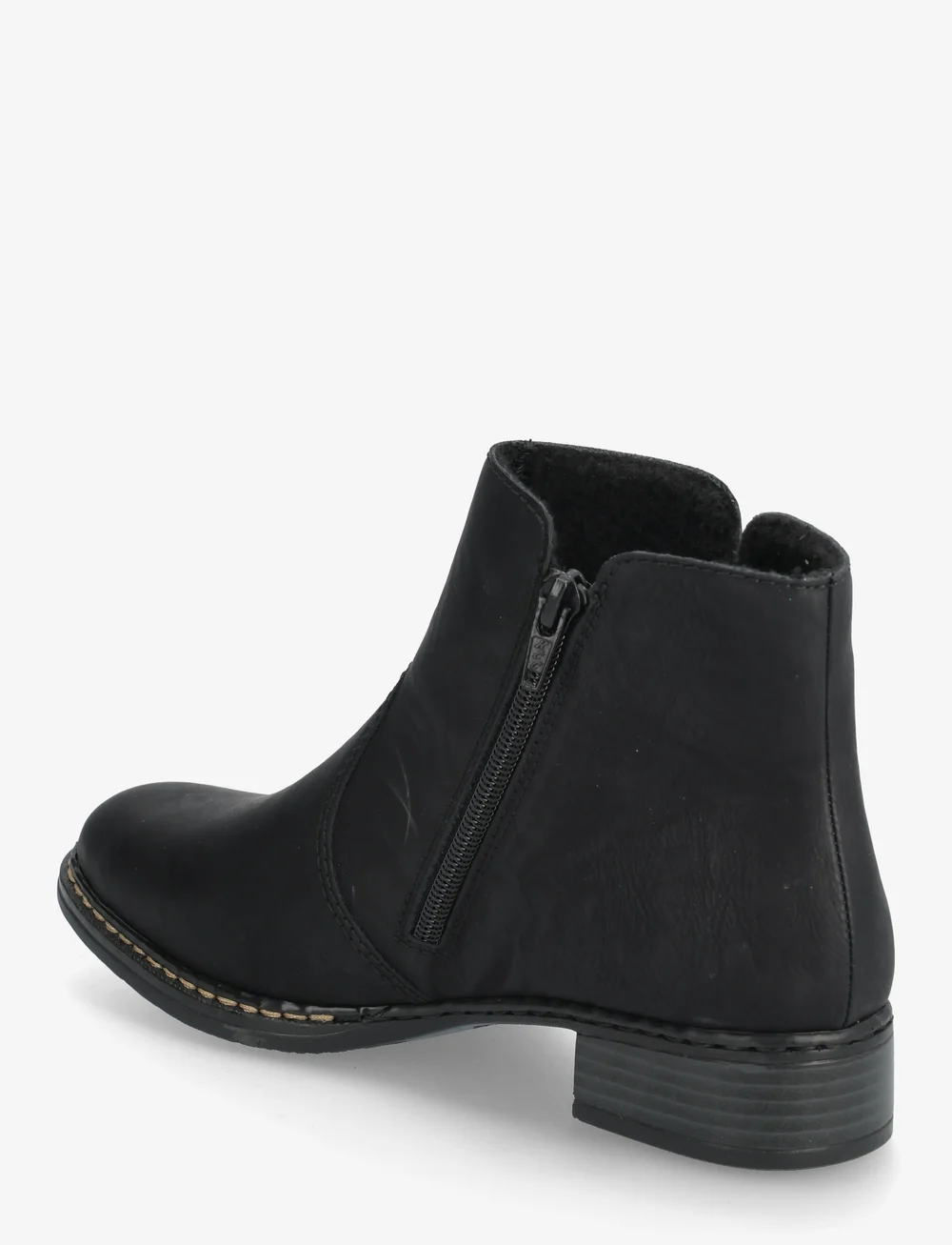 Rieker - 73475 - platta ankelboots - black - 2