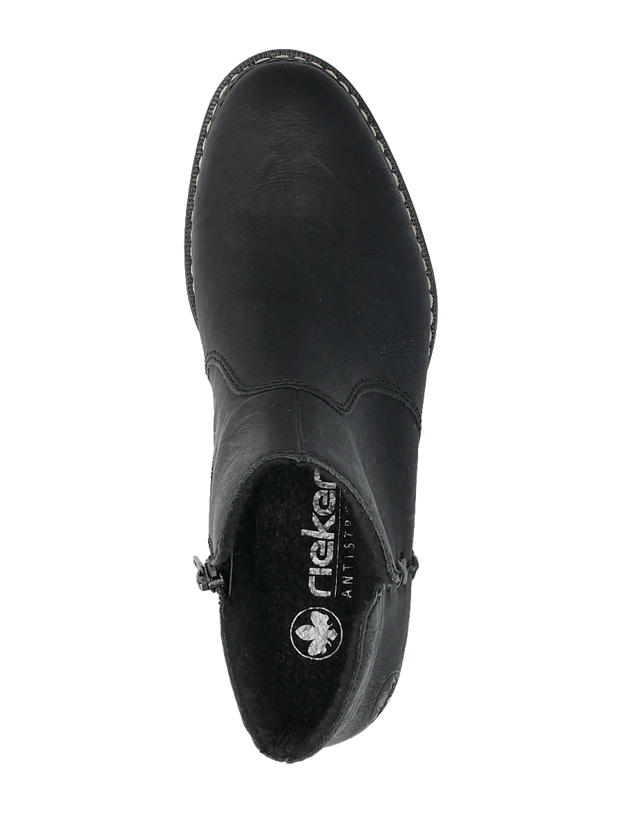 Rieker - 73475 - flache stiefeletten - black - 3
