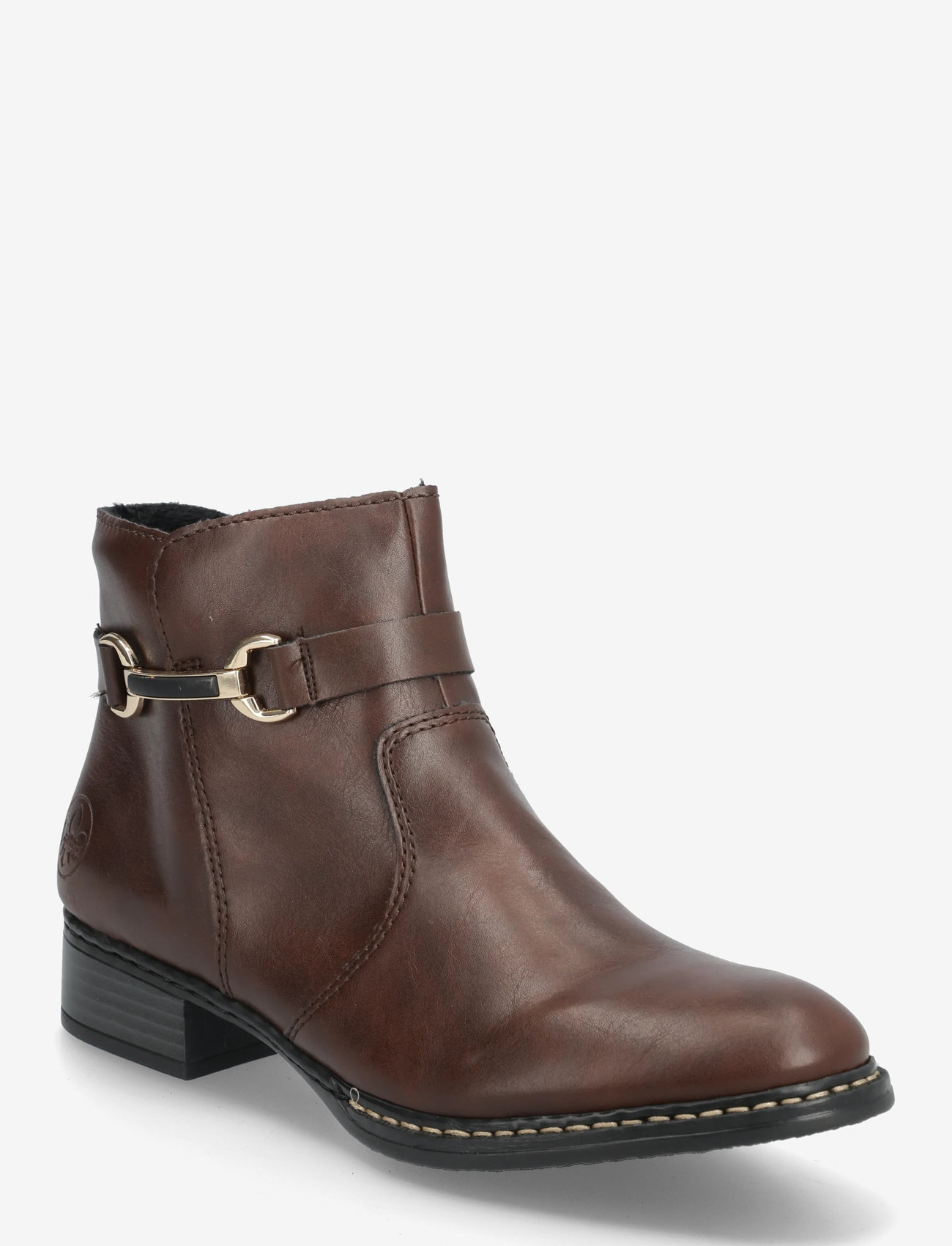 Rieker - Rieker Ladies mid height boots 73487-25 Brown - platta ankelboots - brown - 0