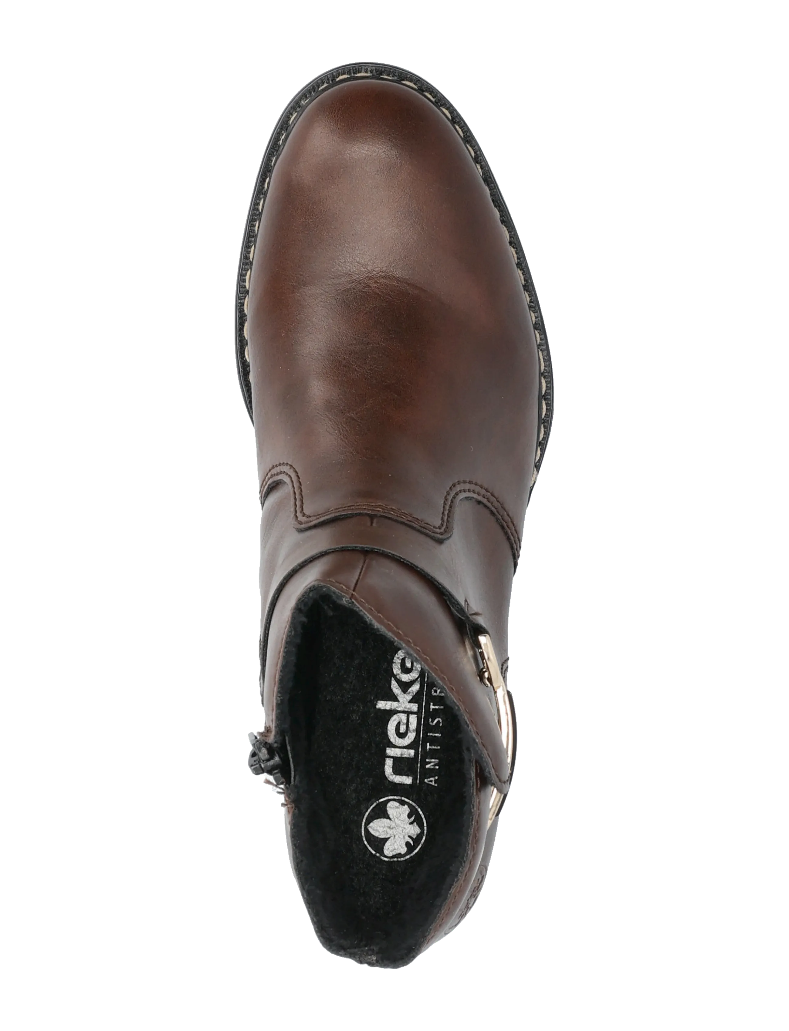 Rieker - Rieker Ladies mid height boots 73487-25 Brown - flache stiefeletten - brown - 3
