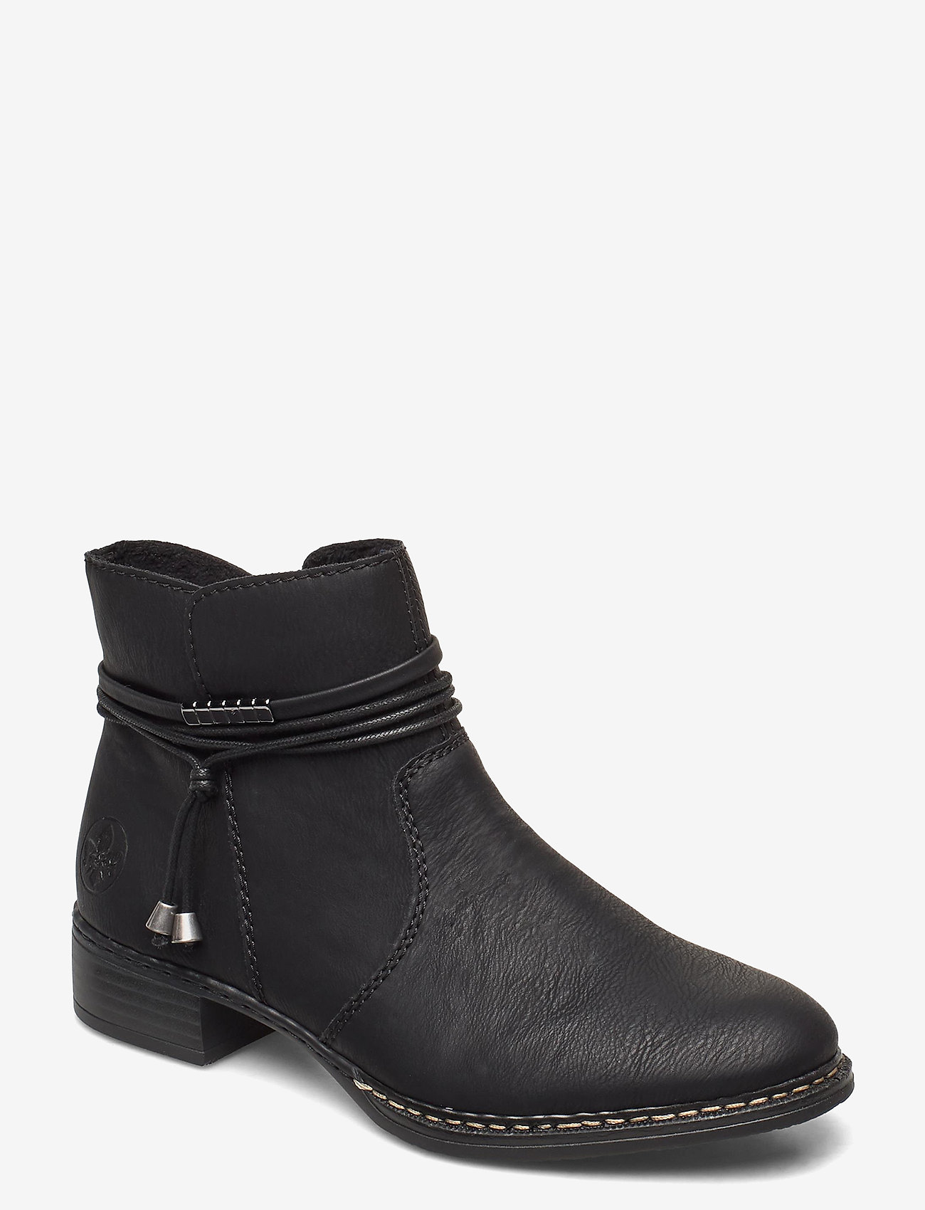 Rieker - 73488-00 - flat ankle boots - black - 0