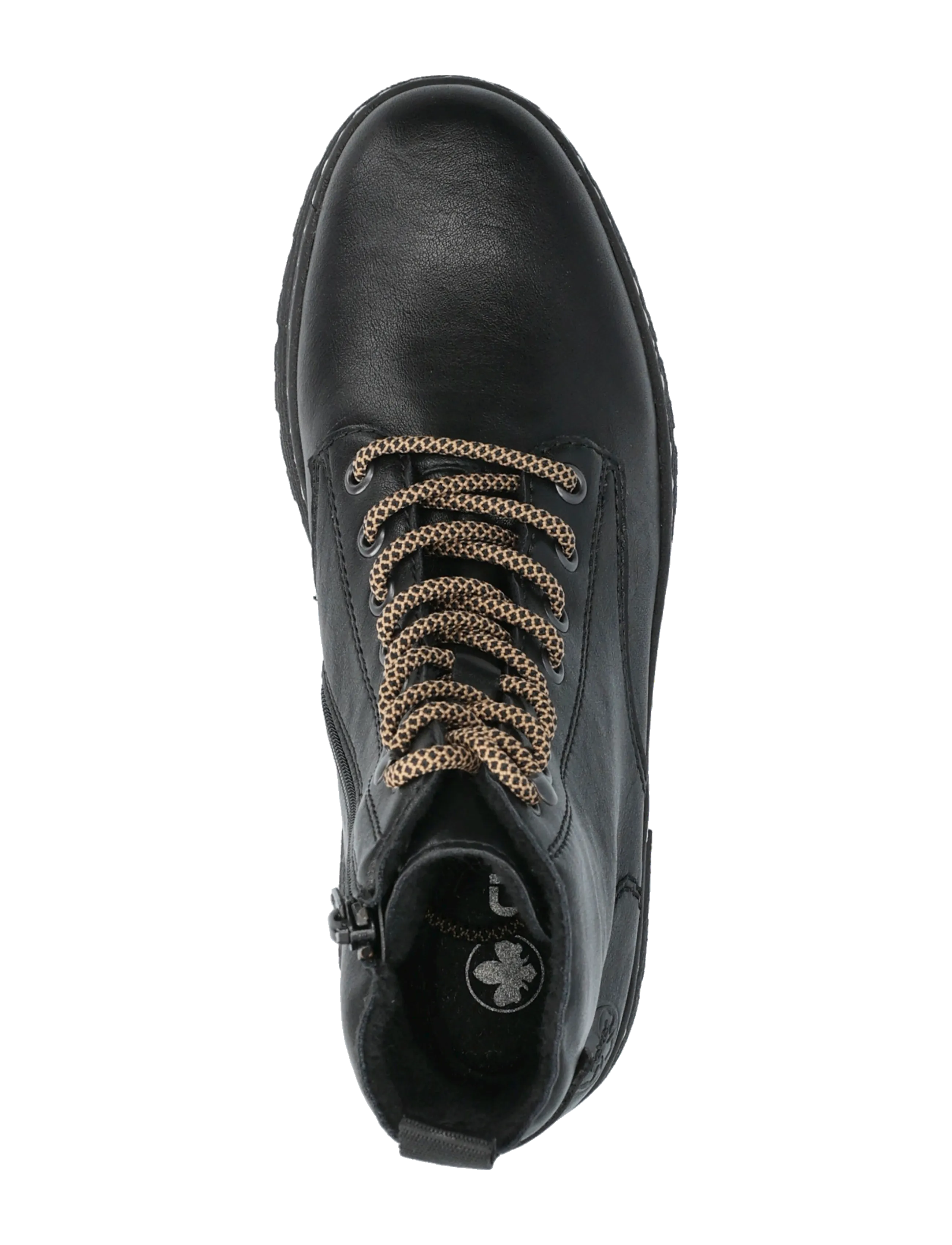 Rieker - 73850 - geschnürte stiefel - black - 3