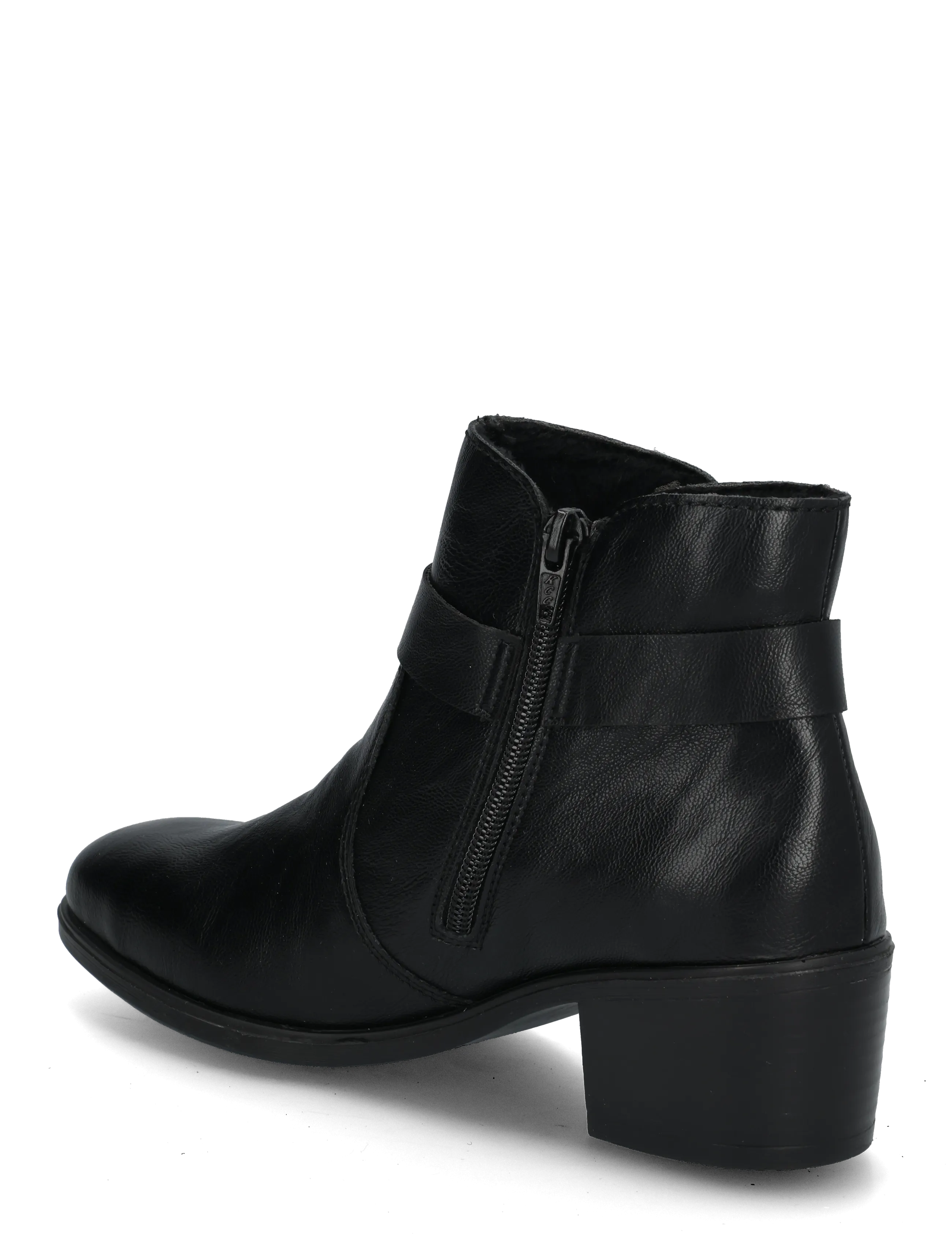 Rieker - Rieker Ladies mid height boots 73975-25 Brown - stiefeletten mit absatz - black - 1