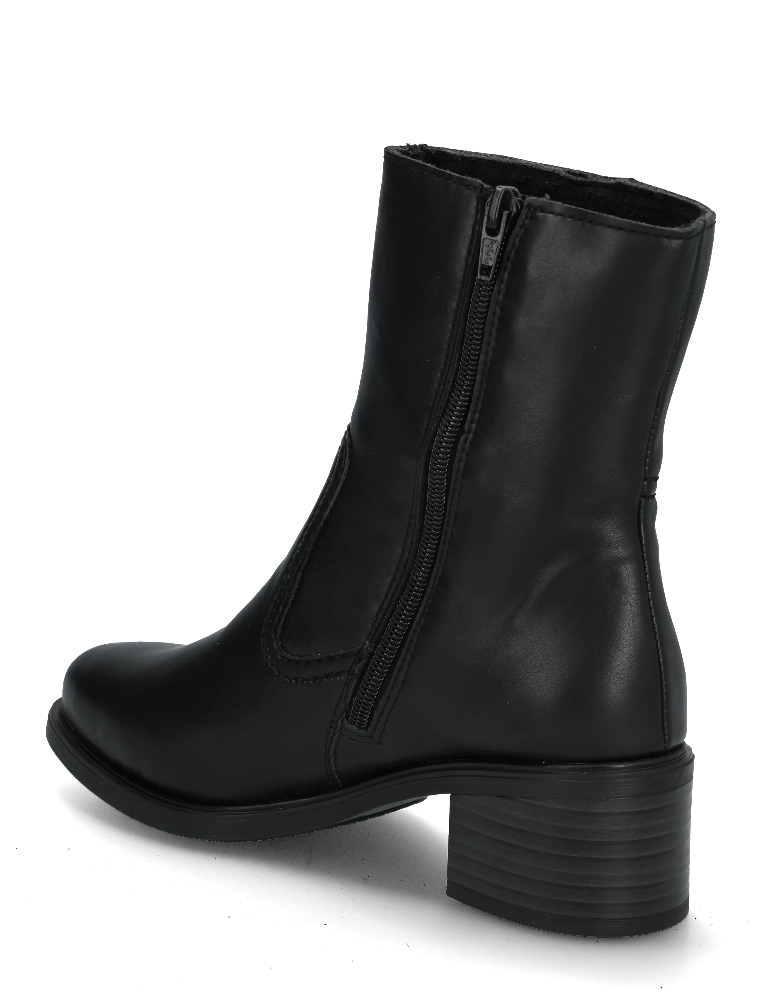 Rieker - Rieker Ladies mid height boots 74170-25 Brown - stövletter - black - 1