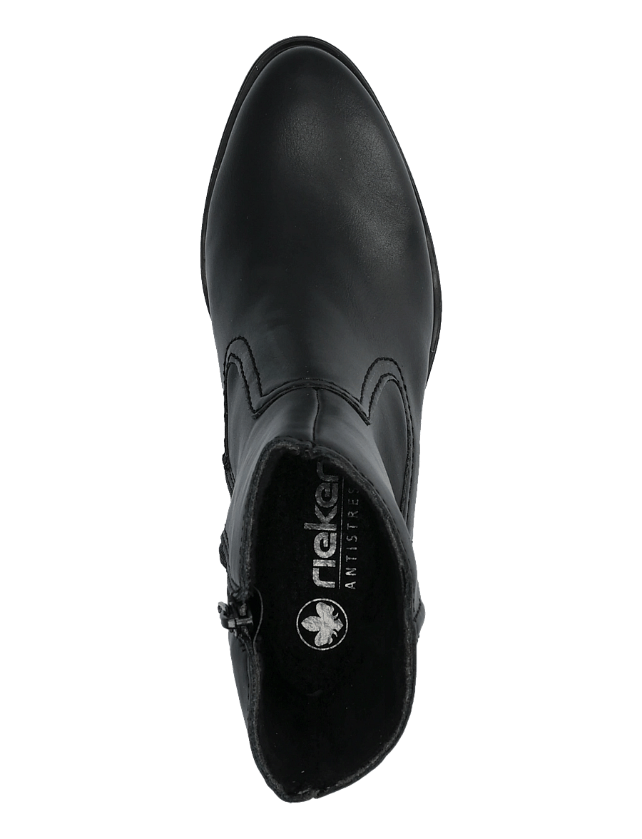 Rieker - 74170-00 - stiefeletten mit absatz - black - 3
