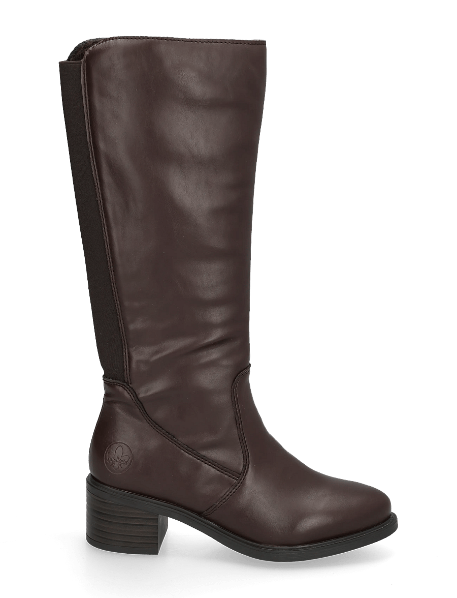 Rieker - 74188-25 - knähöga stövlar - brown - 2