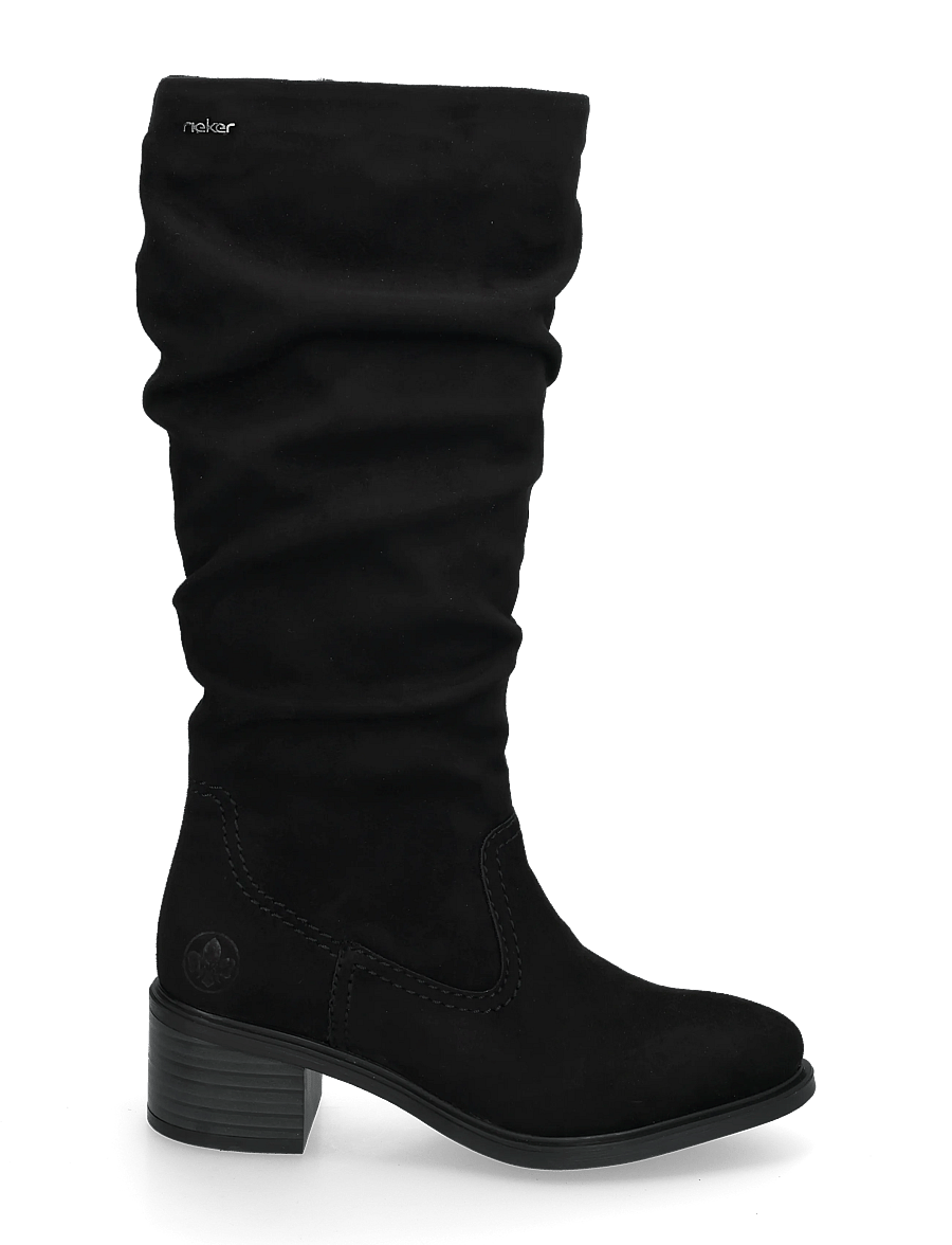 Rieker - 74192-00 - knähöga stövlar - black - 2
