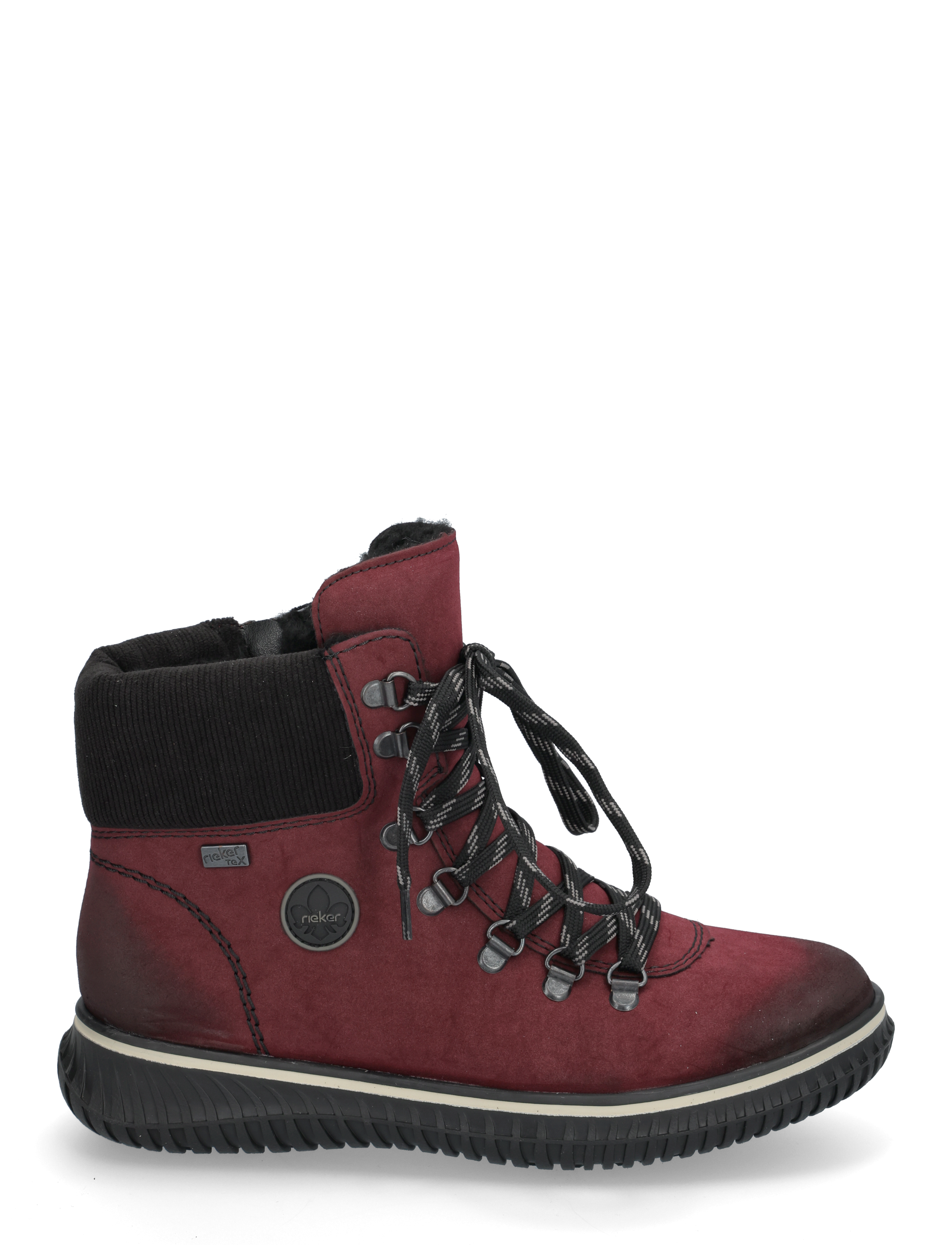 Rieker - 74247 - bottines plates - red - 1