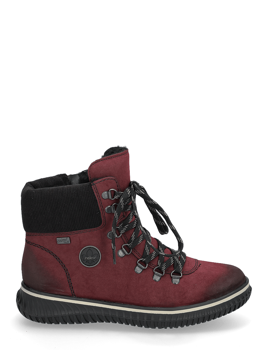 Rieker - 74247 - bottines plates - red - 1
