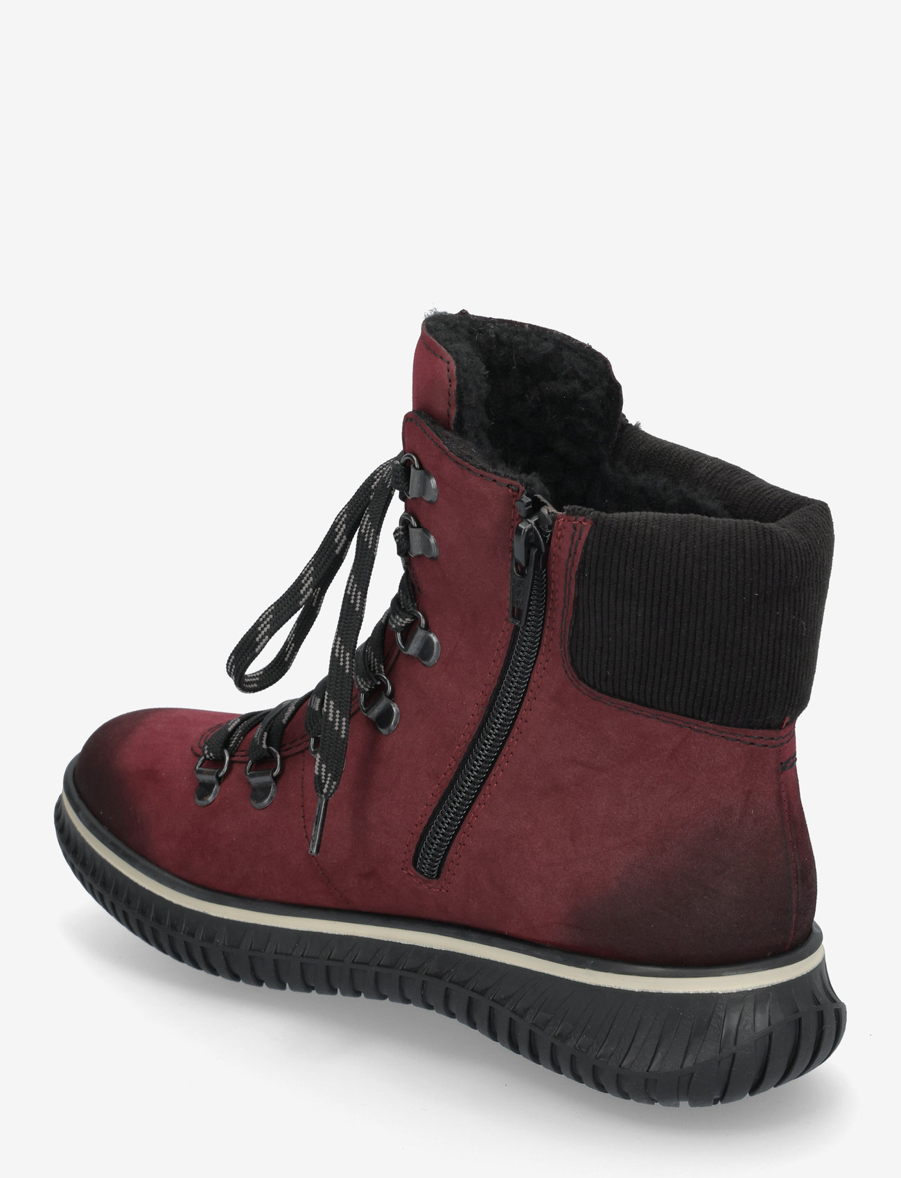 Rieker - 74247 - platta ankelboots - red - 2