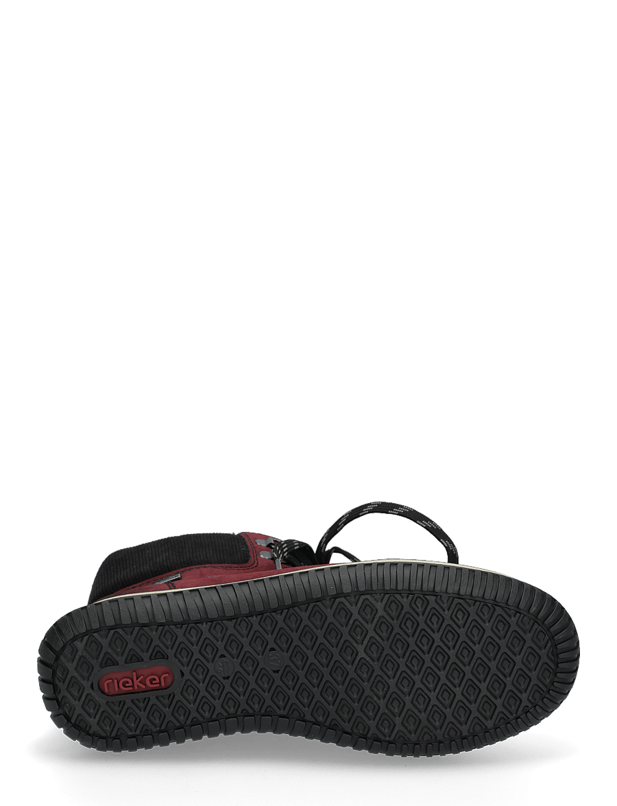 Rieker - 74247 - bottines plates - red - 4