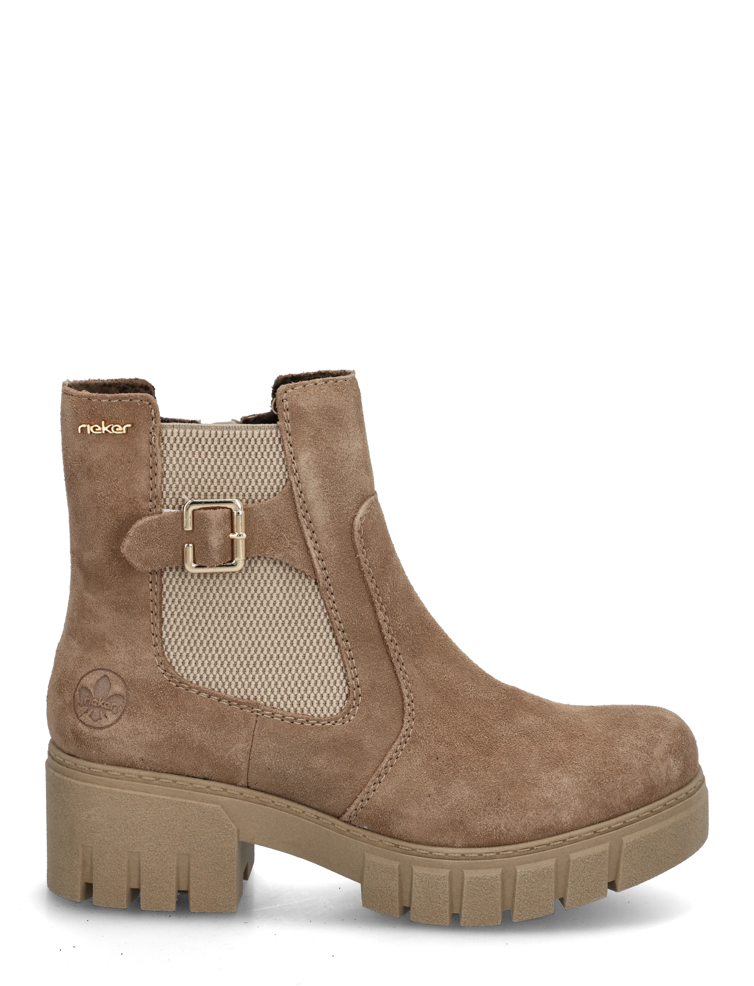 Rieker - 74560-64 - stiefeletten mit absatz - beige - 2