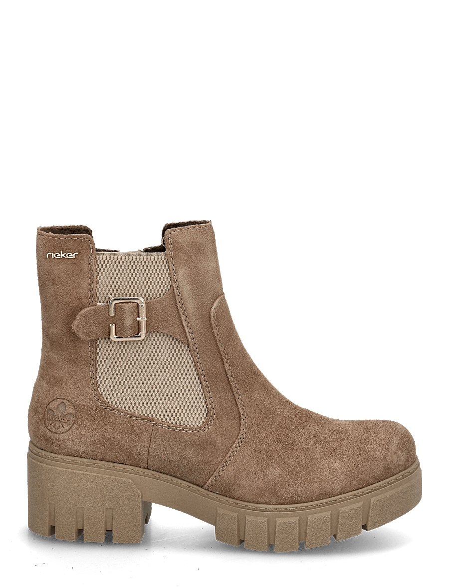 Rieker - 74560-64 - stiefeletten mit absatz - beige - 2