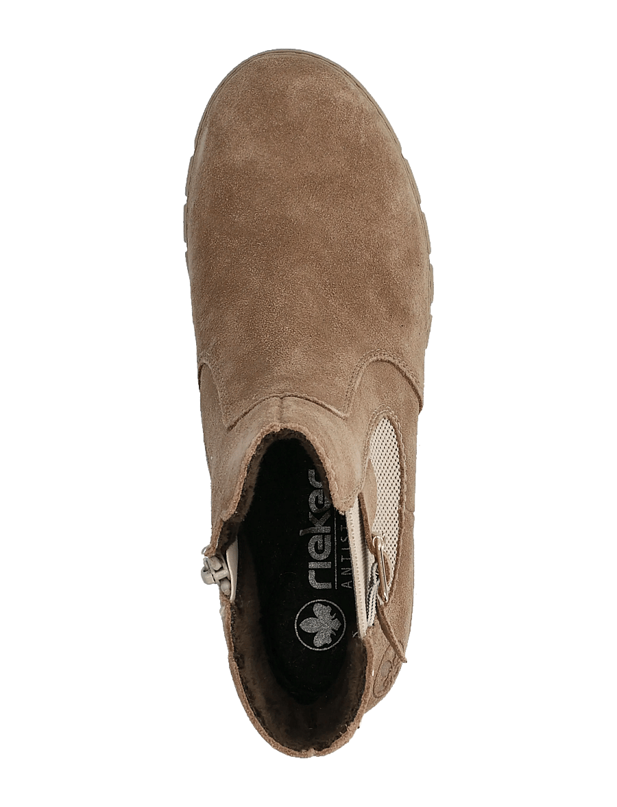 Rieker - 74560-64 - stiefeletten mit absatz - beige - 3