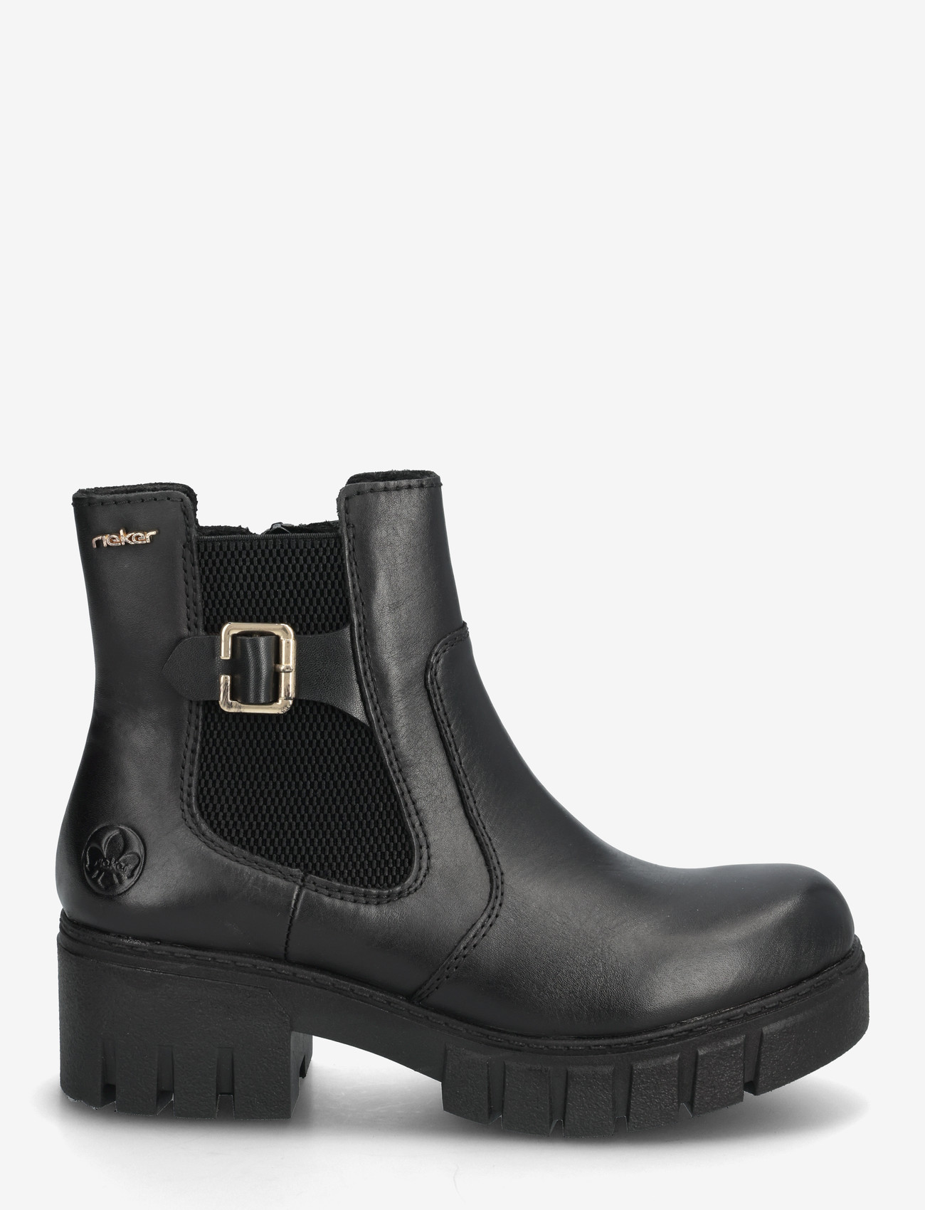 Rieker - Rieker Ladies mid height boots 74560-00 Black - stiefeletten mit absatz - black - 1