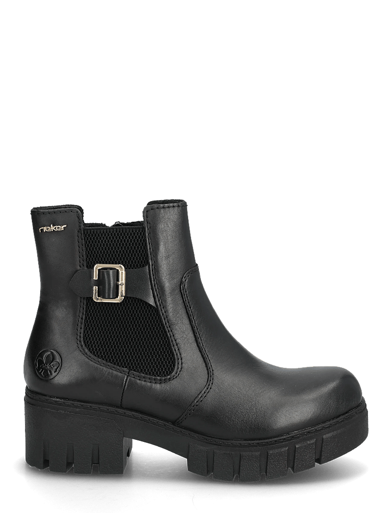 Rieker - Rieker Ladies mid height boots 74560-00 Black - stiefeletten mit absatz - black - 1