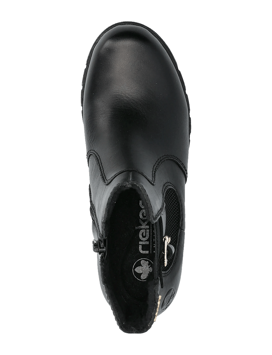 Rieker - 74560-00 - kontsaga poolsaapad - black - 3