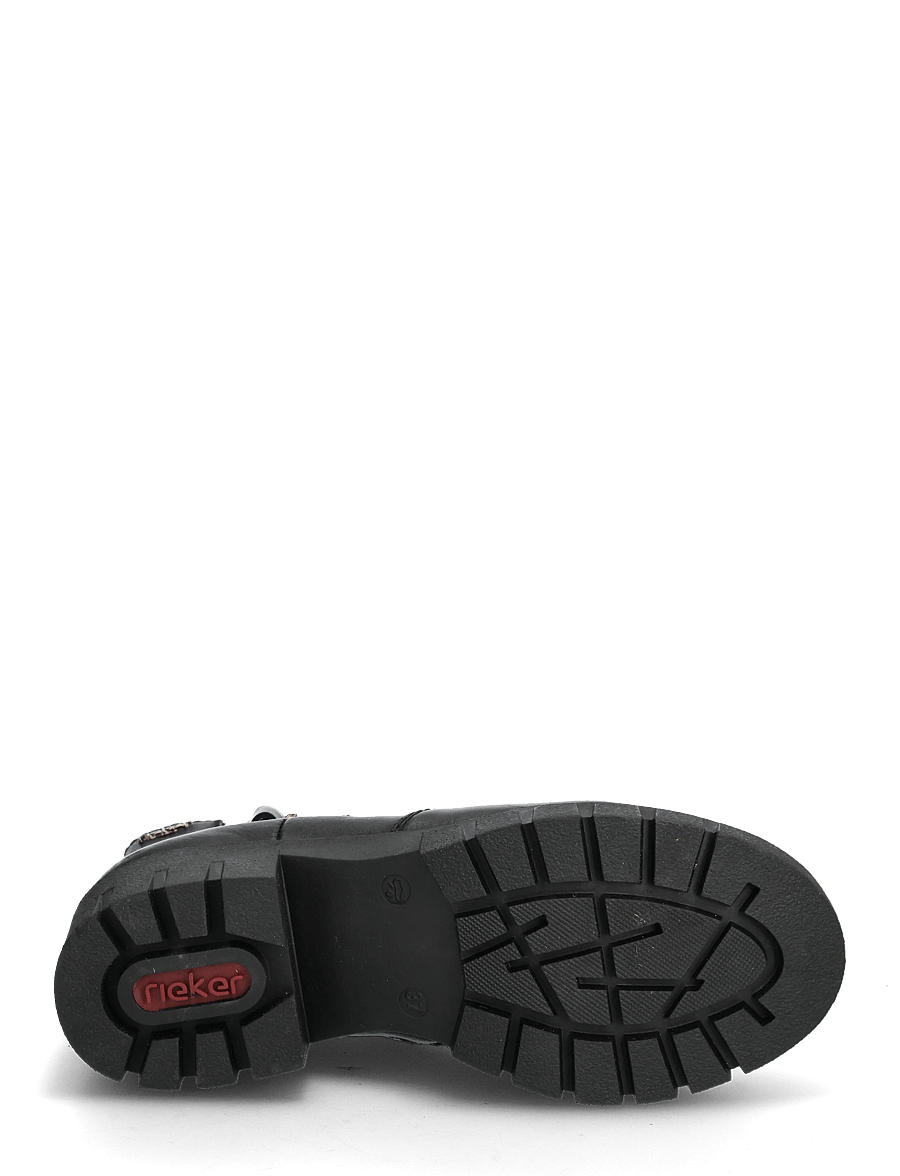 Rieker - 74560-00 - kontsaga poolsaapad - black - 4