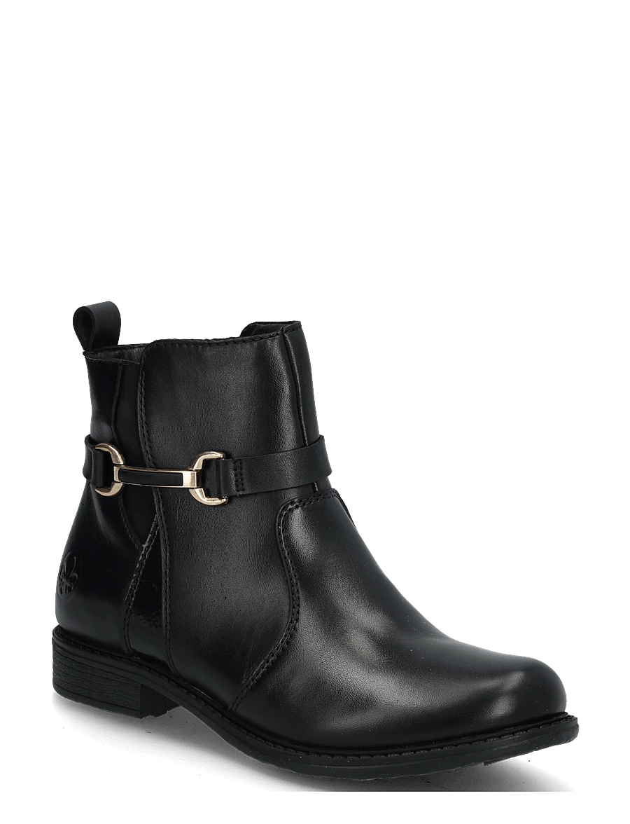 Rieker - Rieker Ladies mid height boots 74856-00 Black - stövletter - black - 0