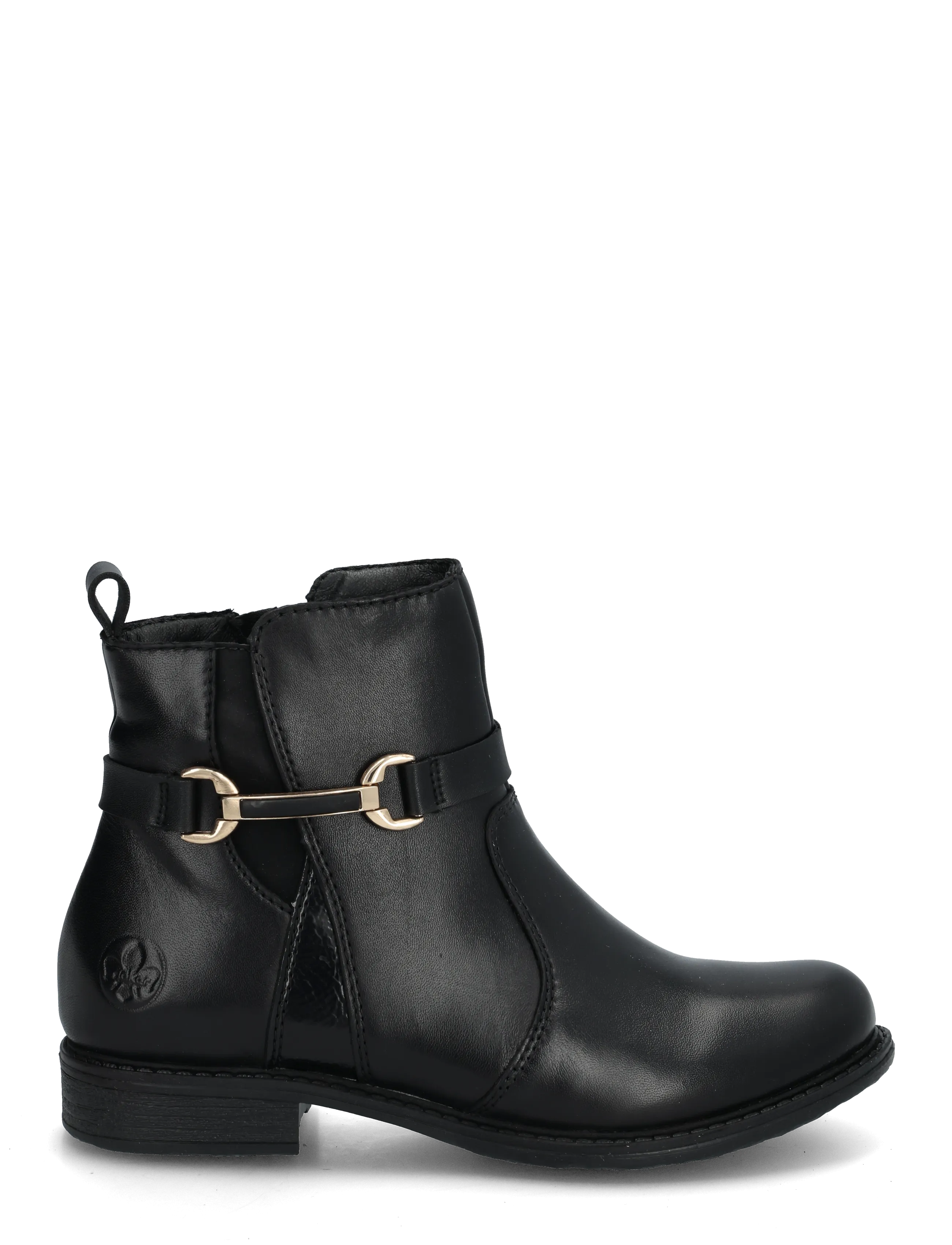 Rieker - Rieker Ladies mid height boots 74856-22 Brown - flade ankelstøvler - black - 2