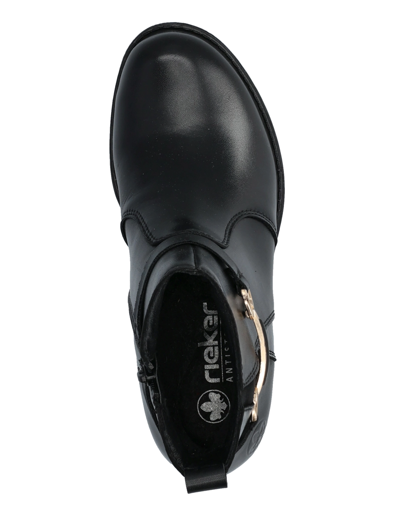 Rieker - Rieker Ladies mid height boots 74856-22 Brown - kontsaga poolsaapad - black - 3