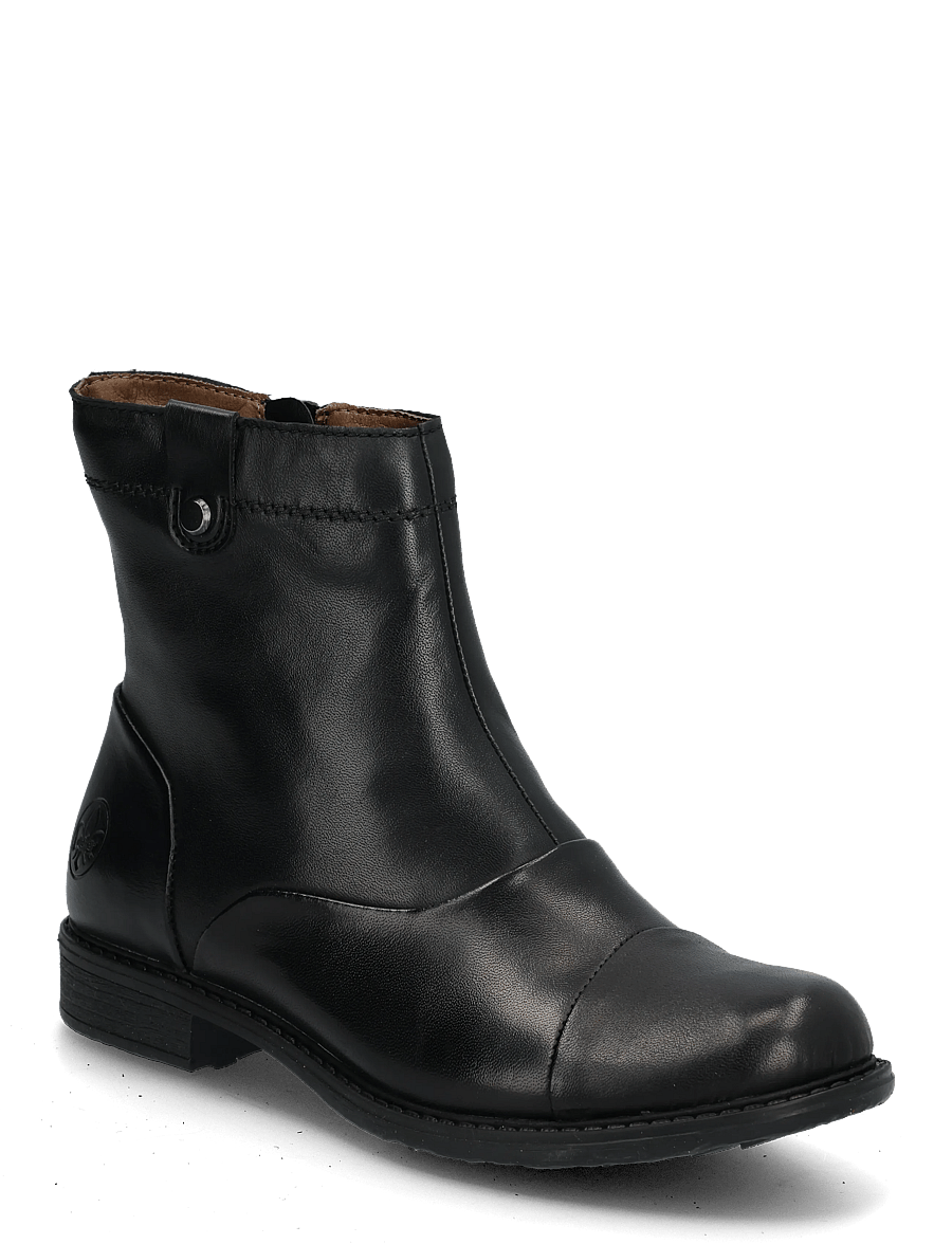 Rieker - 74858-25 - flade ankelstøvler - black - 0