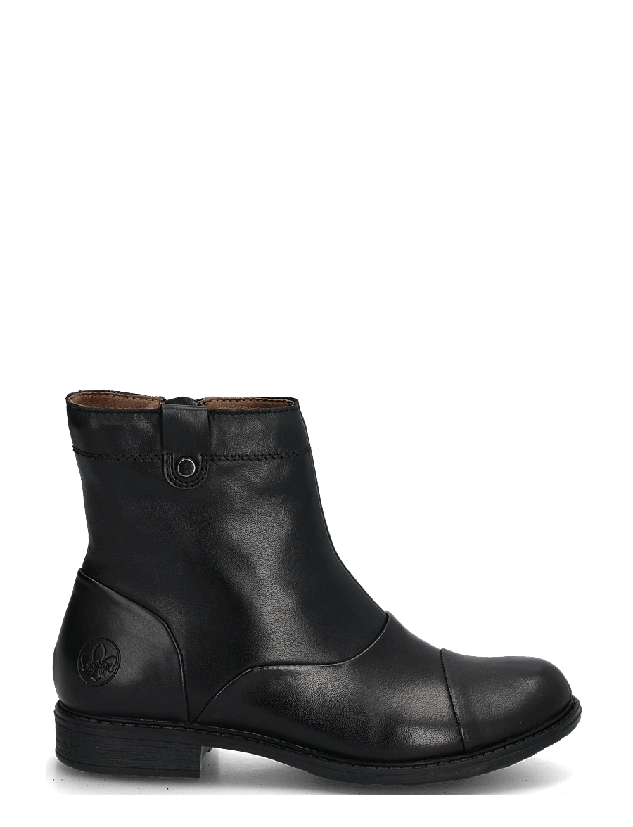 Rieker - Rieker Ladies mid height boots 74858-25 Brown - flache stiefeletten - black - 2