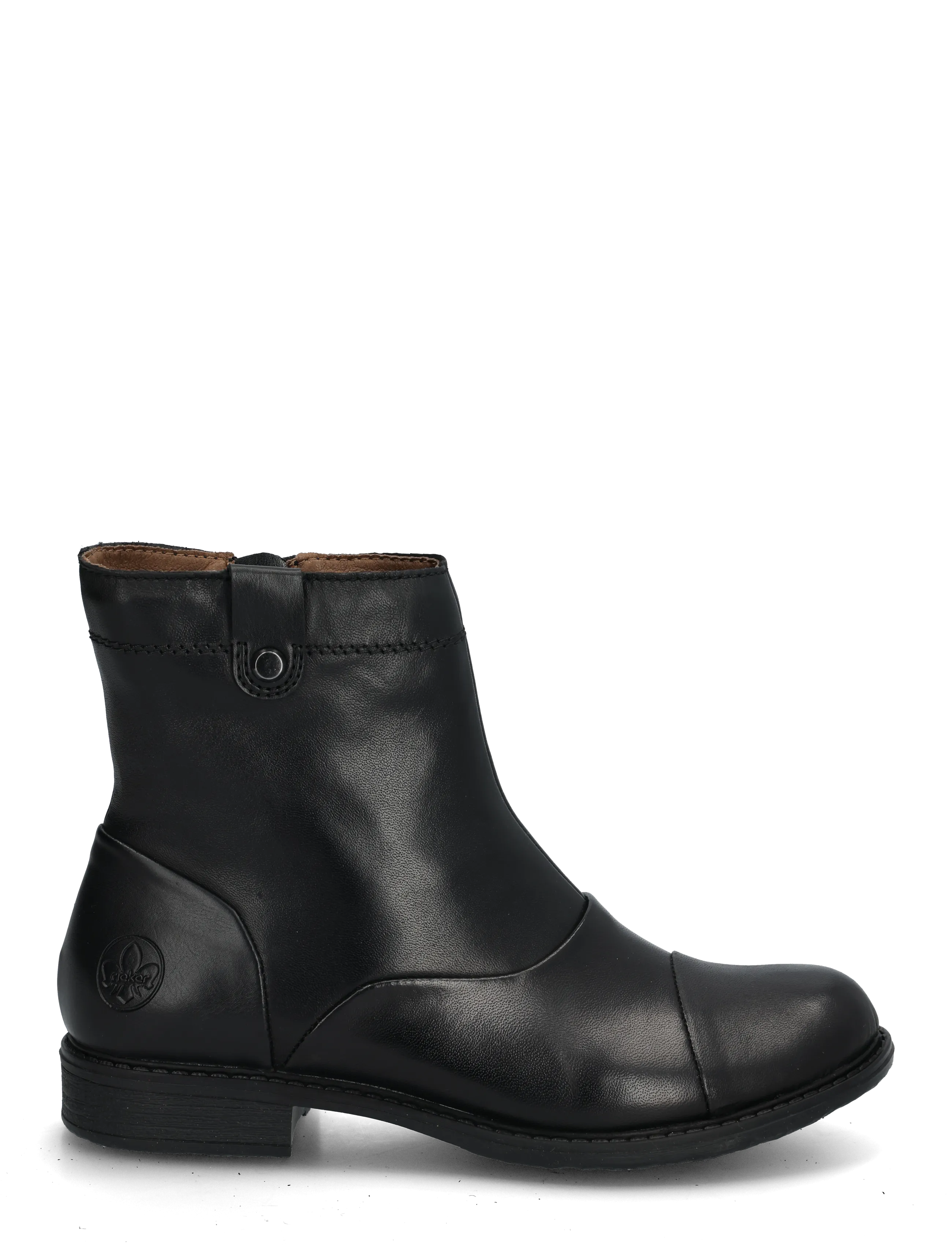 Rieker - 74858-25 - flade ankelstøvler - black - 2